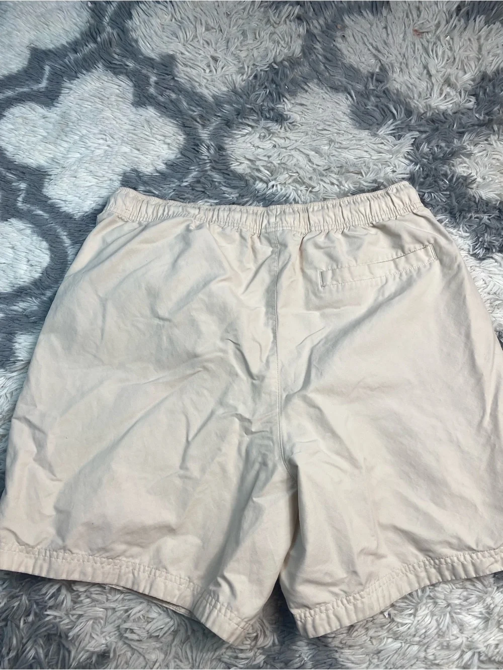 Jordan Mens Shorts XL FN4549 Cotton Essentials Woven Cream Golf Beach